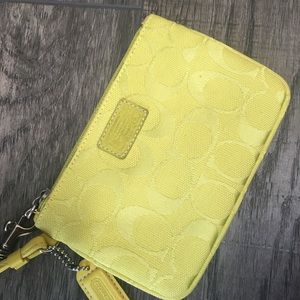 Signature Coach small wristlet